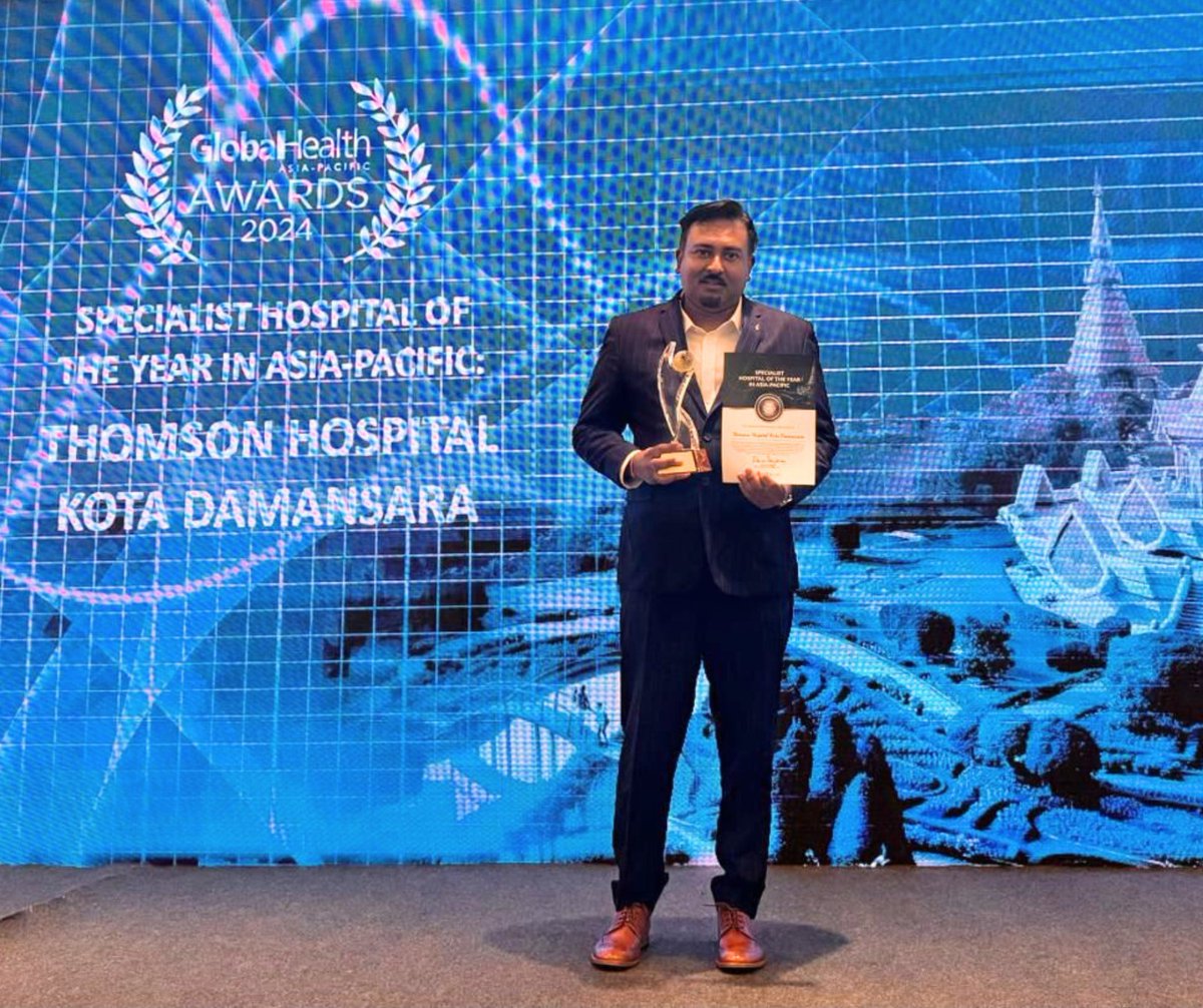 Yet another night of celebration for #ThomsonHospital 🎉

We proudly took home the Specialty Hospital of the Year in Asia Pacific at the recent GHAPAC Awards 2024!

Read more: linkedin.com/feed/update/ur…