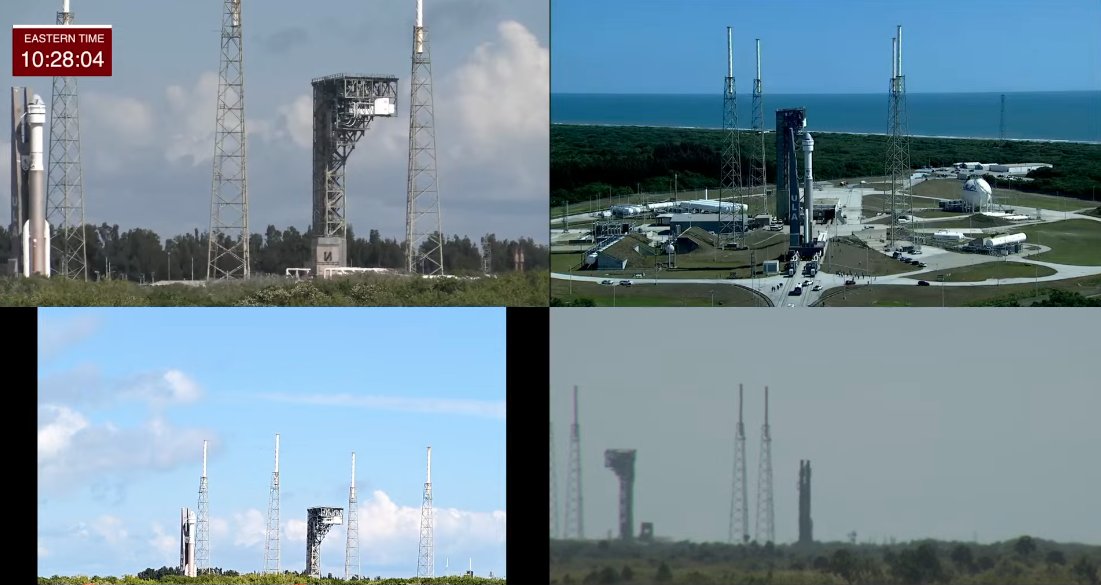 The Atlas V rocket and the Starliner spacecraft are making their final approach to the launchpad now at Space Launch Complex 41 at Cape Canaveral Space Force Station.

Watch live views here: youtube.com/watch?v=E1uVzf…