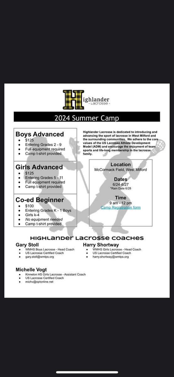 Don’t forget about this awesome opportunity! Use the link to register. docs.google.com/forms/d/1SMFiK… <a href="/WMAthleticDept/">WMAthletics</a> <a href="/daniel_novak_WM/">Daniel Novak</a> <a href="/WMTHSPrincipal/">WMTHS Principal</a>