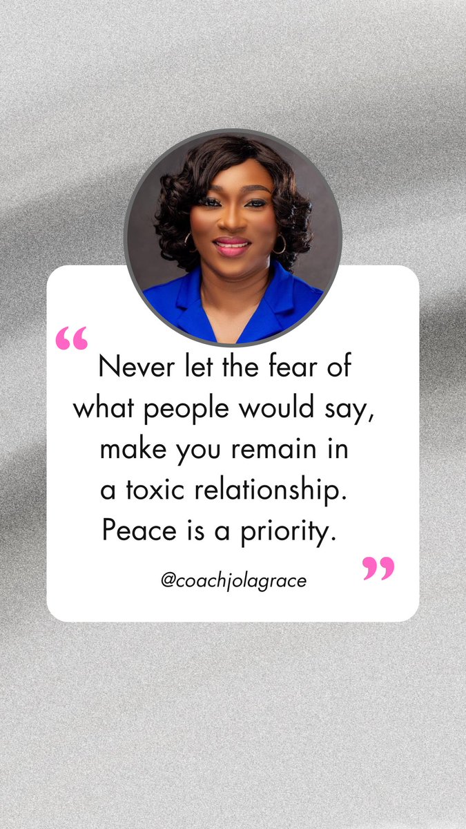 Your peace and safety are not negotiable. 

#emotionalwellbeing #mentalhealth #soulhealing #life #lifecoach #lifecoaching #trauma #traumarecovery #traumahealing #coaching #narcissisticabuse #emotionalhealth #emotionalabuse
#mentalhealthawareness #soulclinic #coachjolagrace