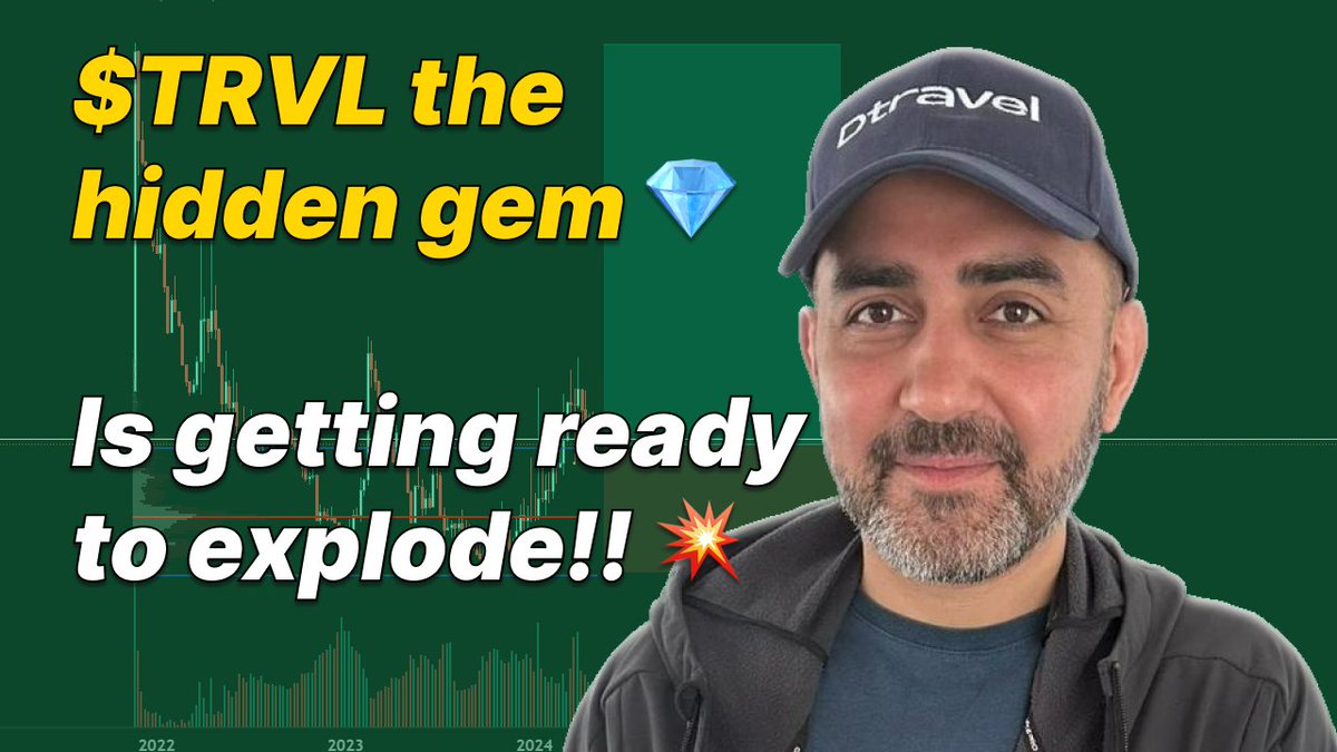 $TRVL the hidden gem 💎 is getting ready to explode 💥 I look at the reasons why @DtravelDAO is undervalued, and why now is a good time to buy $TRVL, and look at a very profitable trade plan for the bull market. Video in comment below (38 mins) 👇🏻👇🏼👇🏽👇🏾👇🏿