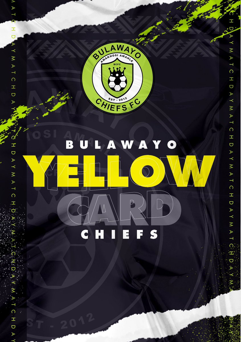 Jameson Masaza is painted yellow. Ngezi: 1 Chiefs: 0 77’ Powered by @exclManagement