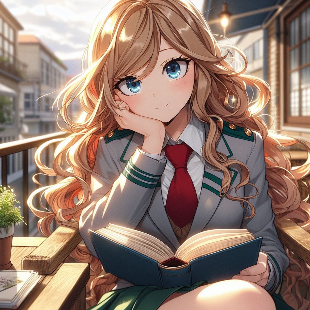 ♆° Está estaba en la terraza del dormitorios de la escuela leyendo un libro cuando vio al lector asercarse,esta dejaria su lectura y lo miraria para sonreirle. 

"En qué te puedo ayudar?"