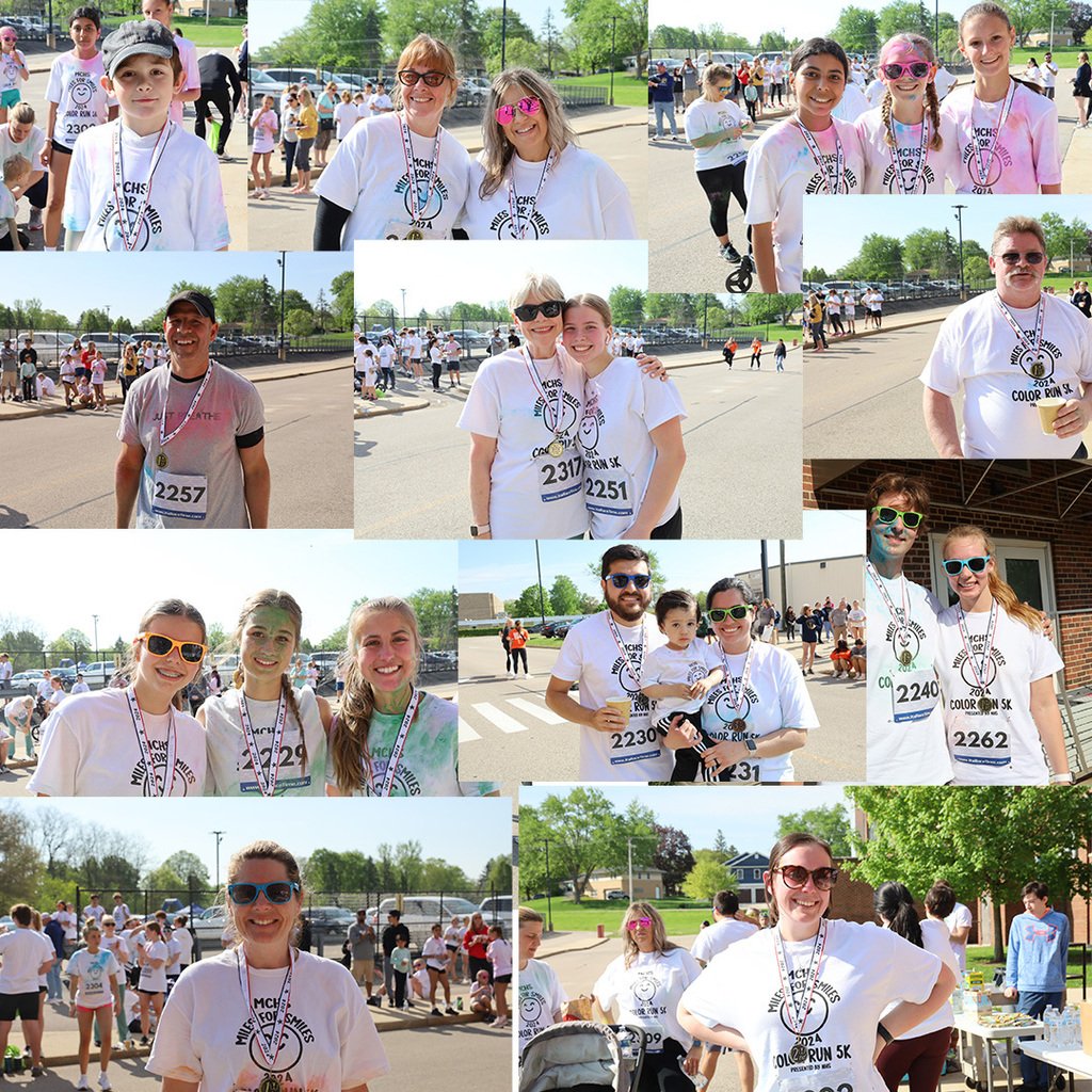 Great job to everyone who participated in the Miles for Smiles Color Run! Congratulations to our overall winners: Nick in first, Doug in second, and Nate in third! Congratulations also to all our age group winners! Thank you for hosting an awesome event, National Honor Society!