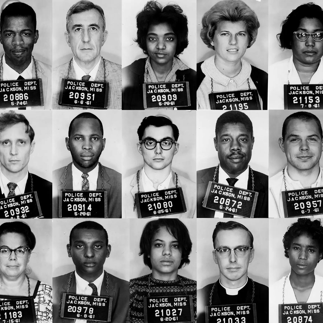 #OTD in 1961: The original 13 Freedom Riders left Washington, D.C. on two Greyhound buses.

Freedom Riders were civil rights activists who made bus trips throughout the South protesting segregated terminals by using “whites-only” restrooms and lunch counters at bus stations.