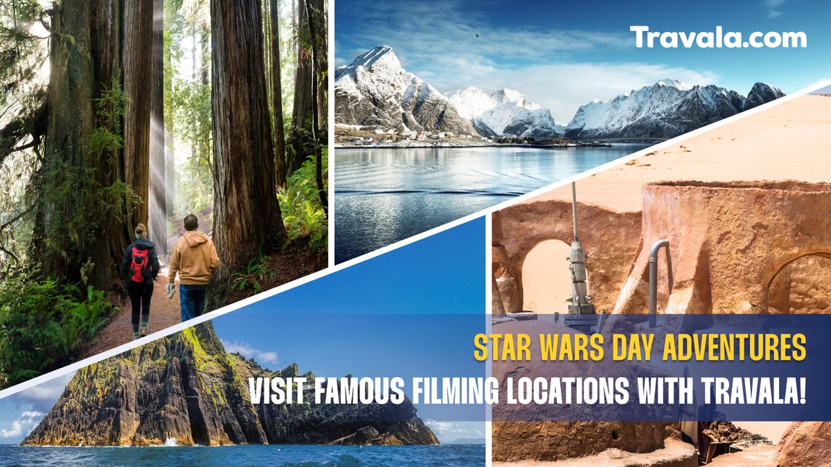 May the Fourth Be With You! 🌌🛸 Celebrate Star Wars Day by exploring the iconic filming locations of this legendary saga😍 With Travala, you can journey to the deserts of Tunisia, the forests of Endor in California, or the ice fields of Norway! Special perk - pay with crypto!