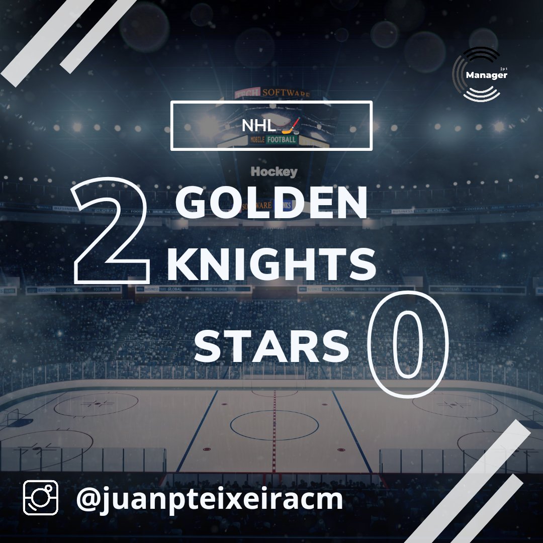 #NHL 🏒🇺🇸 | Ronda 1

🟠⚫ @GoldenKnights 2️⃣
⚫⚫ @DallasStars 0️⃣

#NHLPlayoffs2024 #hockey #vegasgoldenknightshockey #dallastarshockey #GoldenKnights #stars #nhlhockey #StanleyCupPlayoffs #NHLPlayoffs #NHLTwitter #hockeyplayers #hockeygame #hockeyfan #NHLDraft #Playoffs