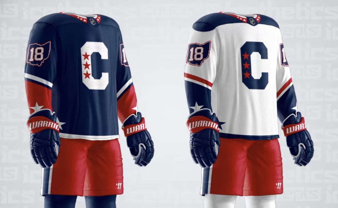 Another thing on my mind is the jersey concepts for the #CBJ ‘s upcoming outdoor game? Any specific ones you like or want to see? These below are some of my personal favorites!