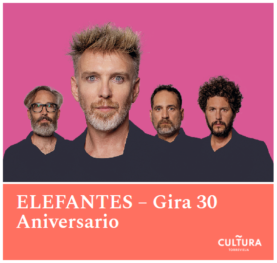 Próxima parada de la Gira 30 aniversario de @ElefantesMusic: V17/05/2024 a las 21:00h, en el Teatro Municipal de Torrevieja. Venta de entradas: culturatorrevieja.com/evento/elefant…