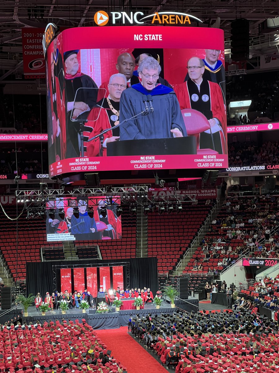 Three lessons from Nobel laureate David MacMillan’s commencement address to #NCState24:
▸ Learn from others, but always follow your own path.
▸ Failure is just another word for experience.
▸ Laugh every day; you don’t always have to take yourself too seriously.