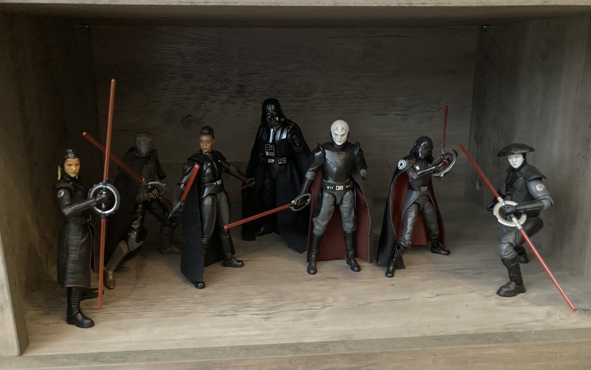 All the Black Series Inquisitors and their mean boss. One of these guys has a surprisingly huge role in #TalesOfTheEmpire! #Maythe4thBeWithYou