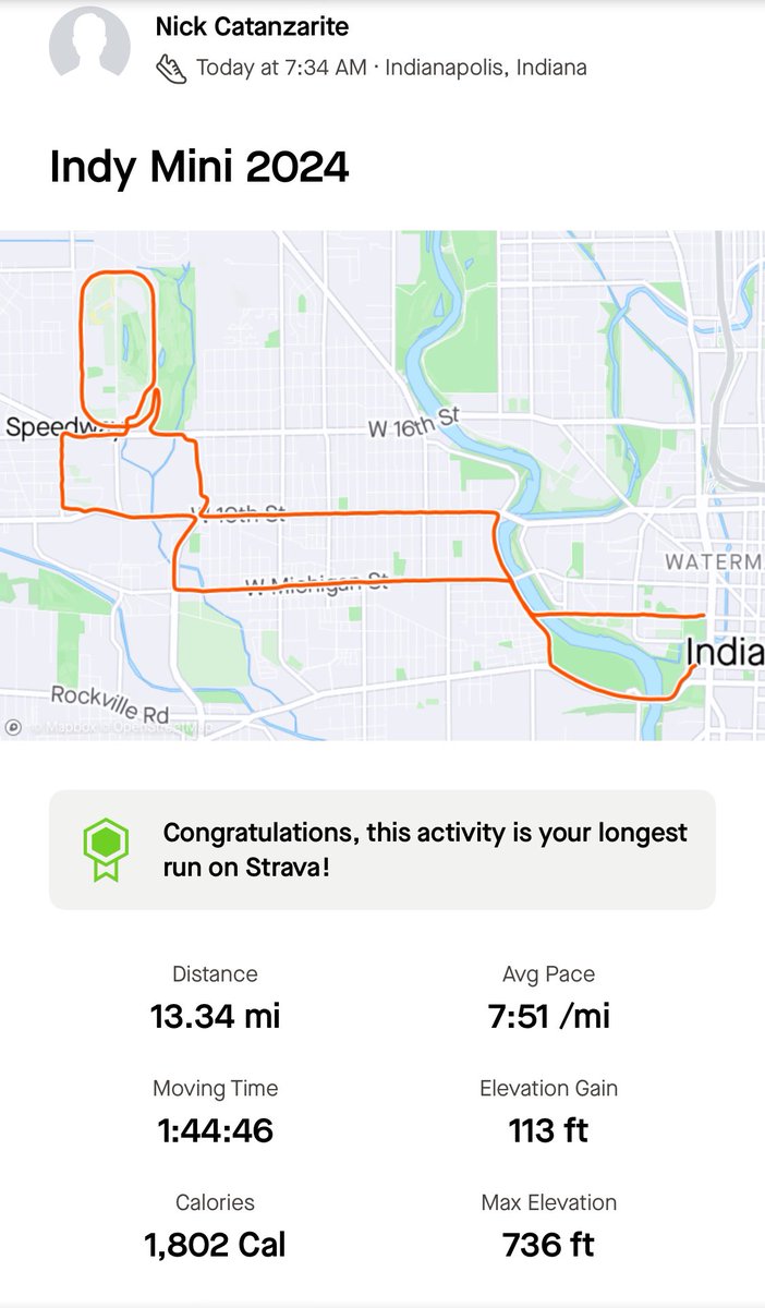 NickCatanzarite's tweet photo. Rep’d @FenixAmmunition again at the Indy half marathon with the tee instead of the rashguard. Slightly better time this year. Hit a brutal wall at mile 9 but kept pushing. https://t.co/bFtFQ3VMbk