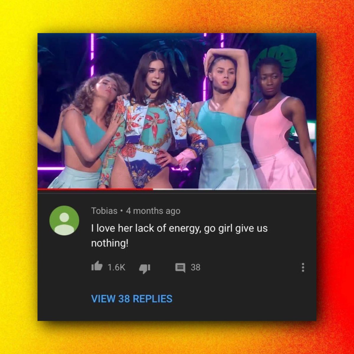 Dua Lipa tells The Guardian she was humiliated by the viral “Go girl give us nothing!” meme: “When people took that snippet of me dancing online and just turned it into a meme, and then when I won the best new artist Grammy and people were like, ‘She’s not deserving of it, she’s…