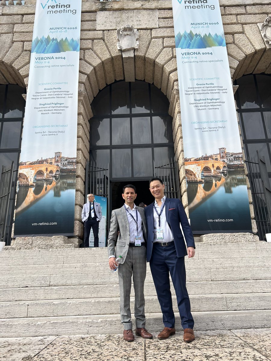EyeChandra's tweet image. Amazing VM Retina meeting today in Verona. Utterly delighted to have been invited.