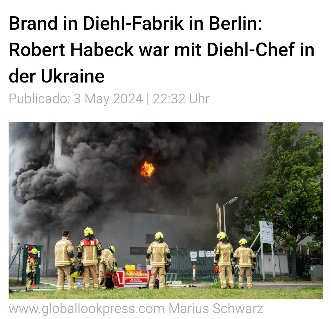 Täter zu einer eventuellen, fahrlässigen Brandstiftung konnten noch nicht ermittelt werden. Davon ab, war Diehl bestimmt nicht in der Ukraine, um dort Regenrinnen galvanisieren zu lassen.