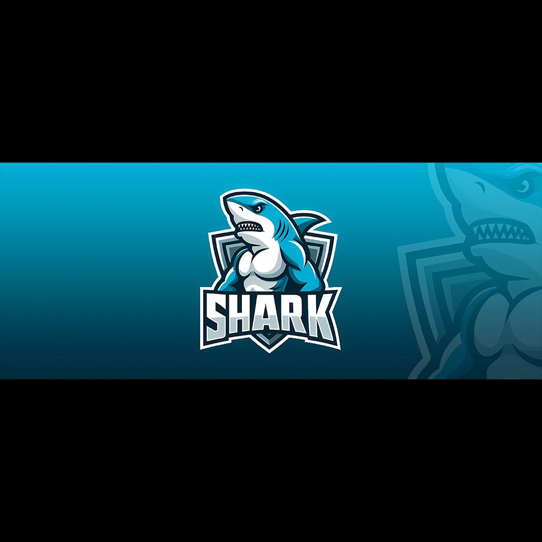 This is a logo and banner featuring a gaming mascot in the form of a shark character, accompanied by the text 'Shark'.

If you wish to have a logo or banner like this created, please send me a message!

#GraphicDesign #logo #LogoDesign #banner #BannerDesign #CreativeDesign
