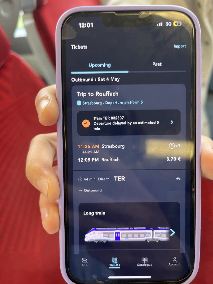 Le_Bienheureux (@the_jubilant) on Twitter photo 🧵Bonjour <a href="/GroupeSNCF/">Groupe SNCF</a> , merci à vous pour l’amende de 65€ (si ce n’est +) pour un titre de transport de TER Strasbourg Mulhouse payé manifestement une minute trop tard.
Ce dernier a été payé à 11:25 et le train a démarré à 11:26 avec 5min de retard. 🧵 🧵Bonjour <a href="/GroupeSNCF/">Groupe SNCF</a> , merci à vous pour l’amende de 65€ (si ce n’est +) pour un titre de transport de TER Strasbourg Mulhouse payé manifestement une minute trop tard.
Ce dernier a été payé à 11:25 et le train a démarré à 11:26 avec 5min de retard. 🧵