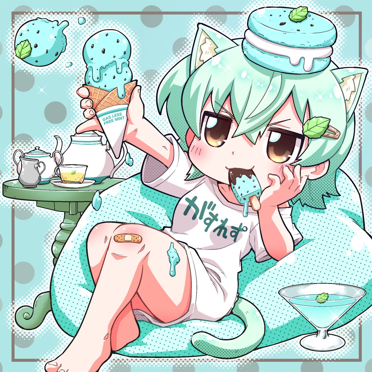 #みどりの日だからみんな緑髪を愛でるんだ