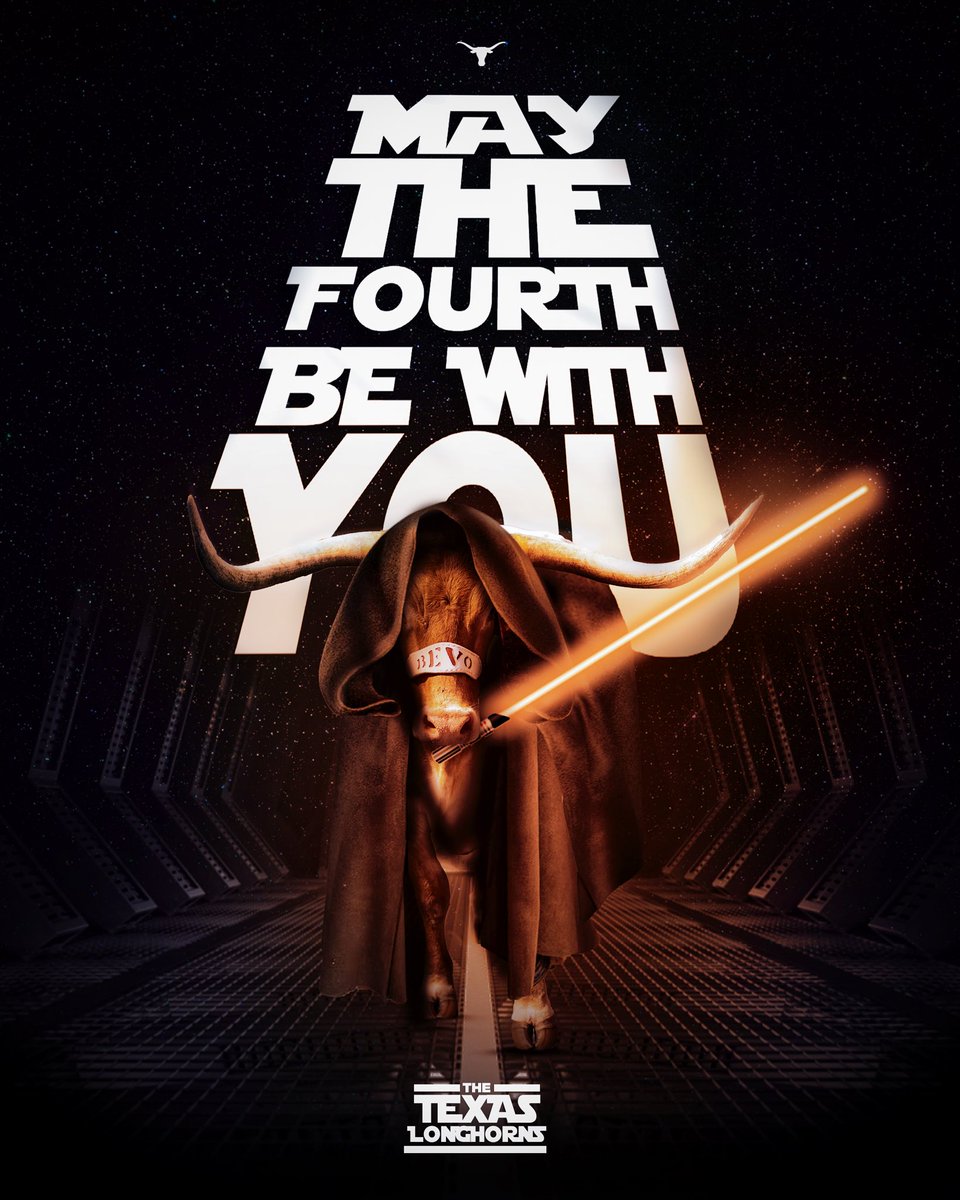 the force is strong with this one 🤘 #HookEm | #Maythe4thBeWithYou