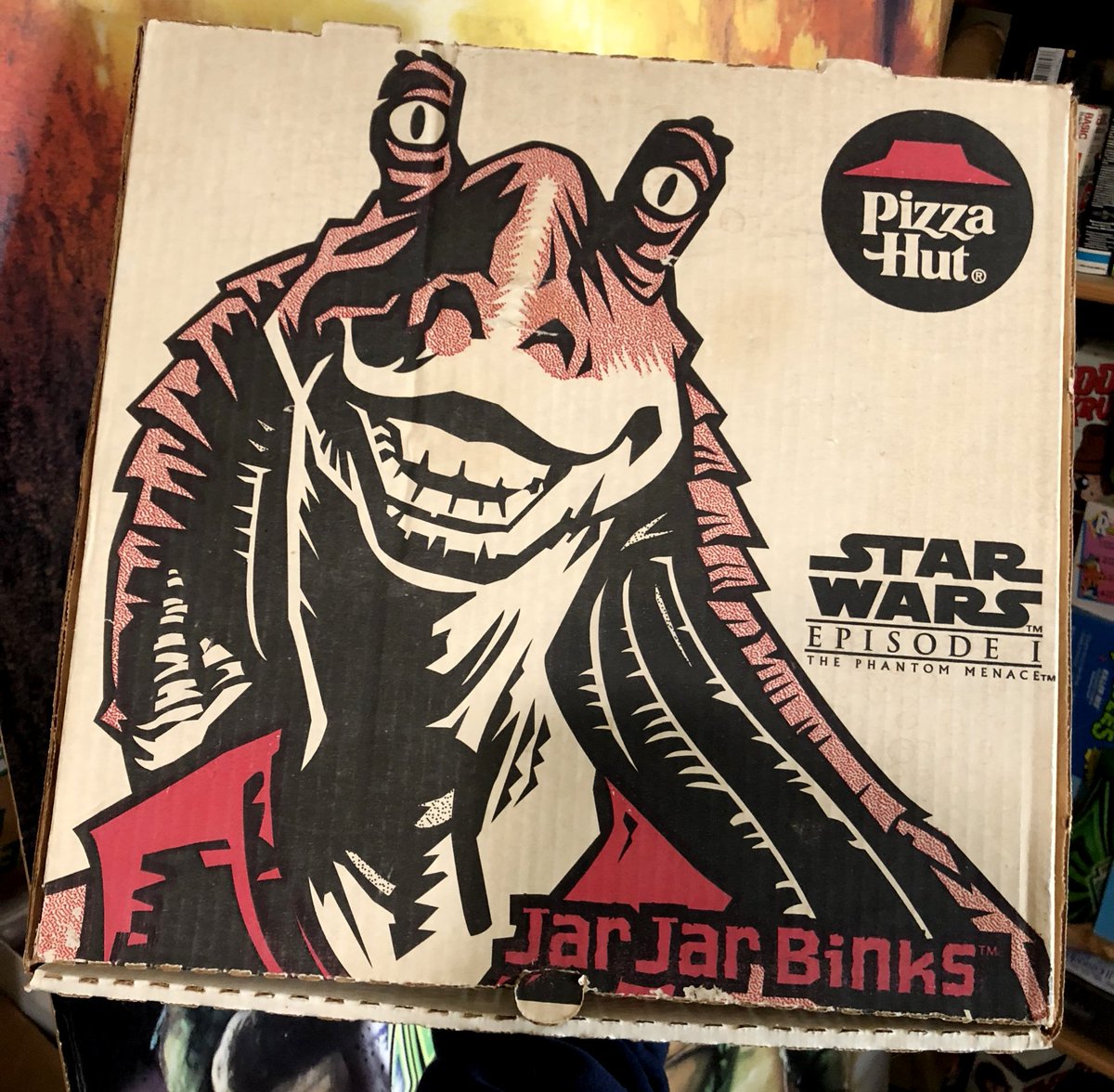 celebrating star wars day with a lovely cheese pizza just for meesa