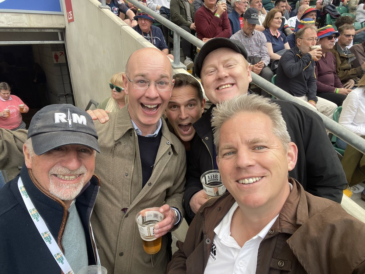 Me, the lads and an old Bootneck - who (for today) loves the Navy.