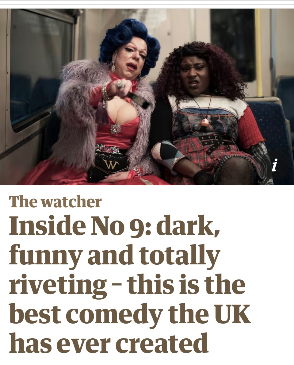 Steve Pemberton (@sp1nightonly) on Twitter photo Well according to <a href="/guardian/">The Guardian</a> #InsideNo9 is ‘the best comedy the UK has ever created.’ Hmm not sure about that, but thanks for giving us the quote for the series 9 dvd (that no one will buy because it’s not in Blu-ray.) Well according to <a href="/guardian/">The Guardian</a> #InsideNo9 is ‘the best comedy the UK has ever created.’ Hmm not sure about that, but thanks for giving us the quote for the series 9 dvd (that no one will buy because it’s not in Blu-ray.)
