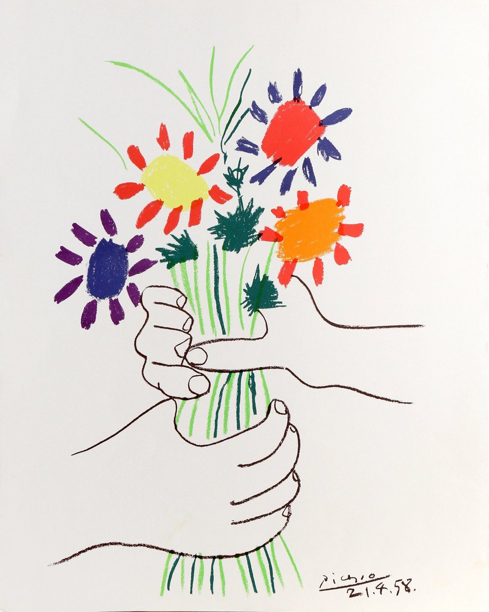 Pablo Picasso 
Bouquet of Peace (1958)