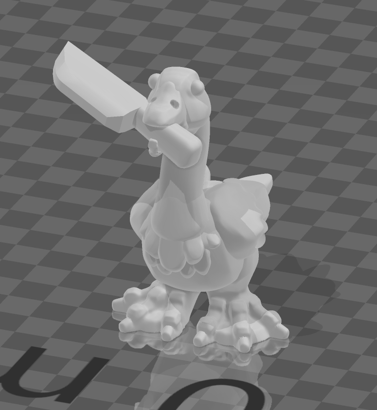 i am done sculpting silly 10mm geese, just gotta support them and make some warmaster strips

there will be some swimming and flying poses as well, and some goslings for dioramas

#miniatures #blender3d