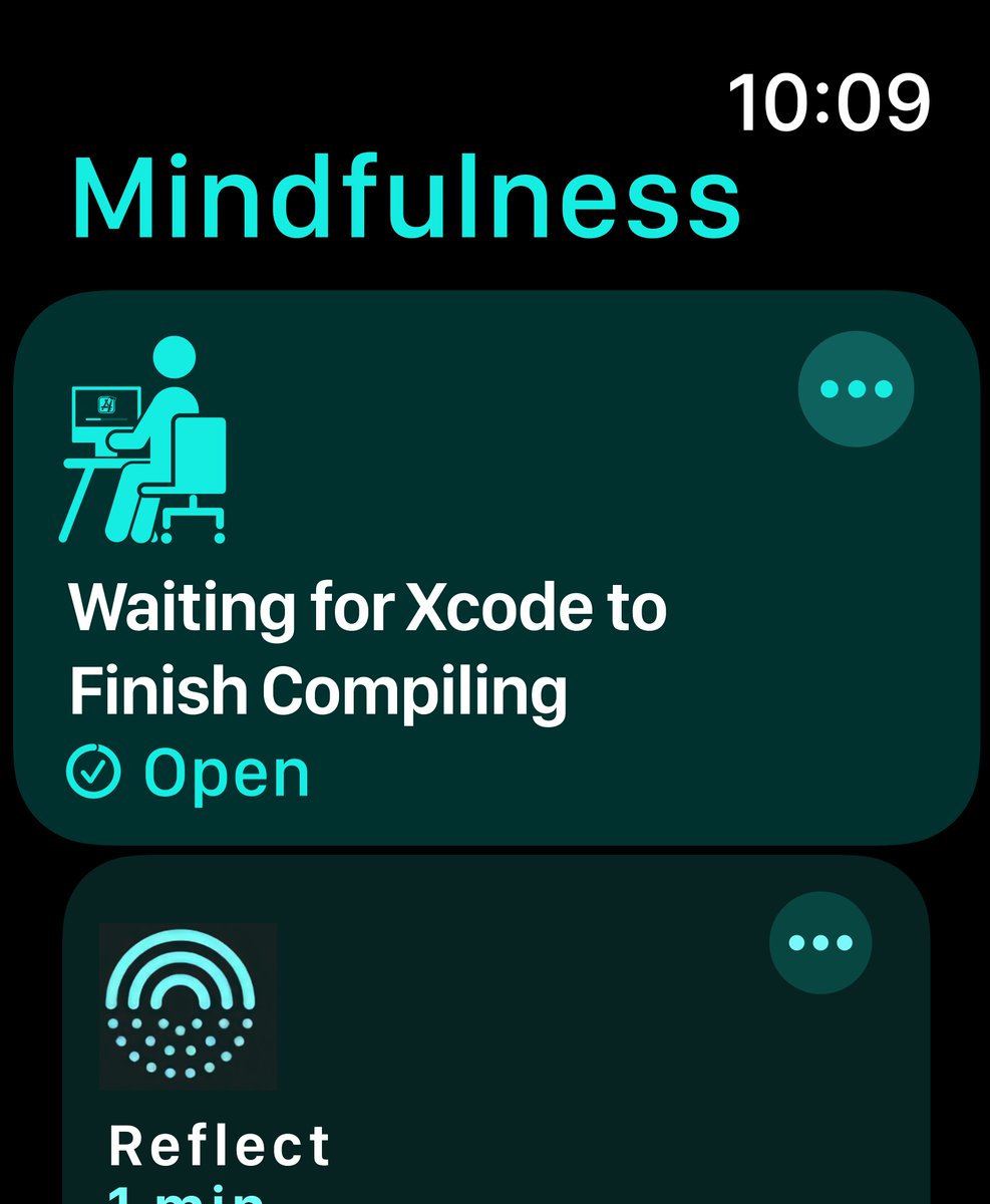 Lesser known Mindfulness Activities: Waiting for Xcode to Finish Compiling 🧑‍💻