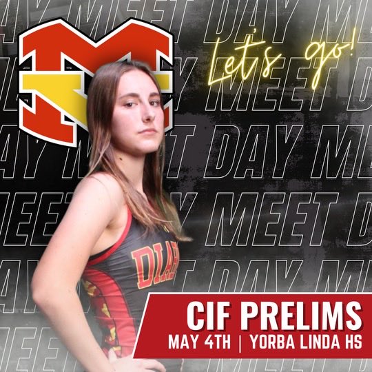 MEET DAY!! For the Lady Diablos headed to Yorba Linda for D3 prelims, LET's GO! qualify and move on! ⁦@PrepCalTrack⁩ ⁦@MilesplitCA⁩ ⁦@SteveFryer⁩ ⁦@UAWomen⁩ ⁦@chriswatkins949⁩