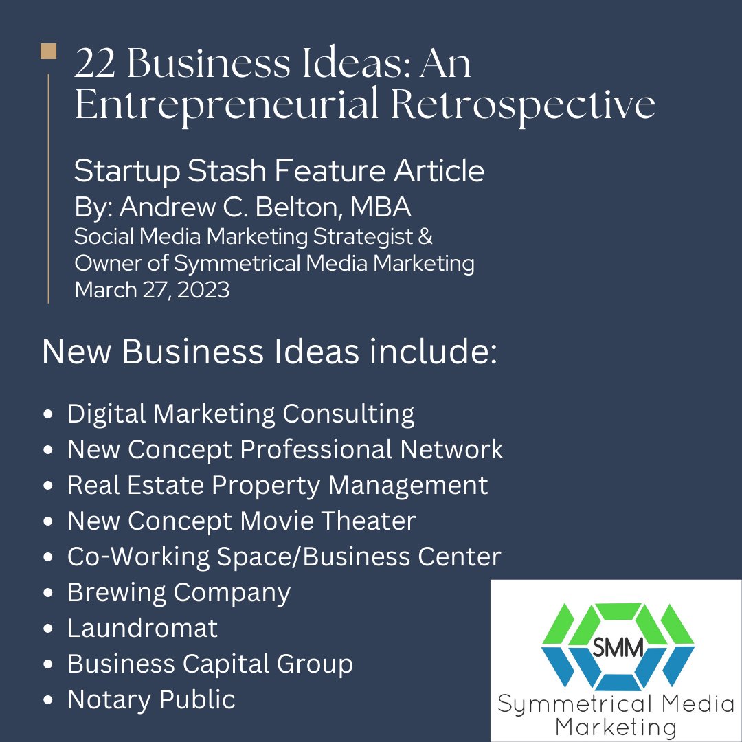 How many business ideas have you had? In this article, we discuss 22 new business ideas and provide commentary on each idea analyzing potential outcomes and feasibility ow.ly/fUob50NurgH