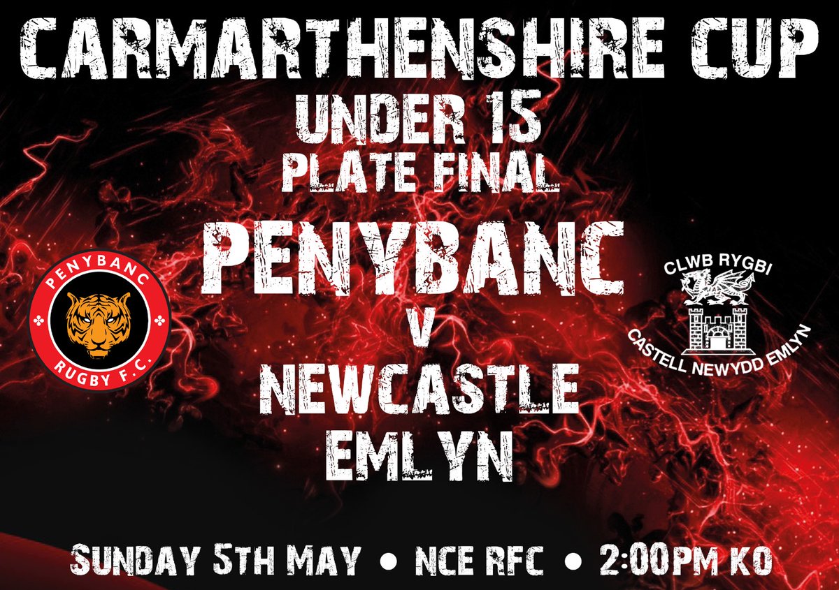 Pob lwc enfawr I timoedd ni penwythnos yma. Good luck to our teams in their respective finals this weekend. Go well boys 💪🔴⚫🔴⚫🏴󠁧󠁢󠁷󠁬󠁳󠁿 <a href="/WRU_Scarlets/">WRU/SCARLETS - UN CYMUNED</a>