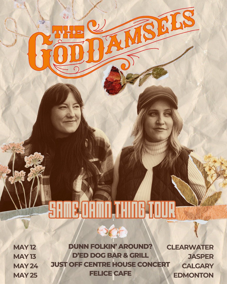 New song “Same Damn Thing” out on Friday, and a mini tour to celebrate!! 🧡 See you on the road! #newmusic