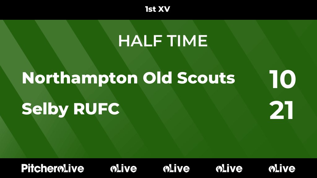 HALF TIME: Northampton Old Scouts 10 - 21 Selby RUFC #NORSEL #Pitchero selbyrufc.club/teams/2267/mat…