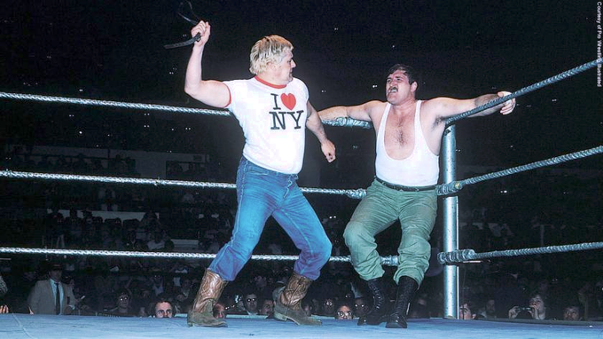 5/4/1981

Pat Patterson defeated Sgt. Slaughter by technical submission in a Alley Fight from Madison Square Garden on New York City, New York.

#WWF #WWE #PatPatterson #SgtSlaughter #Sarge #AlleyFight