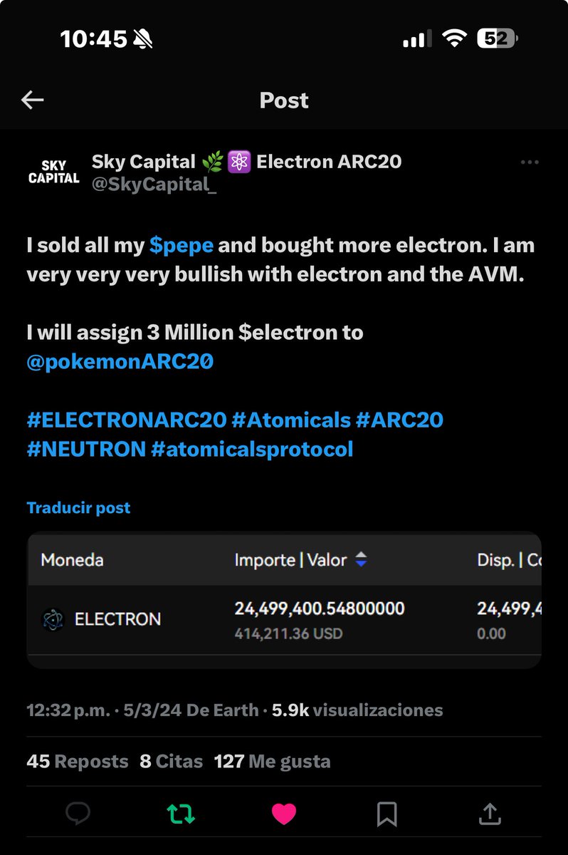 Oh my god!!…. ELECTRON_ARC-20 
#electron_arc20 
#ELECTRONARC20
😱😱😱😱😱
#atomicals
#ARC20
#ATOMICALSPROTOCOL 
#BITCOIN 
#bitcoin
