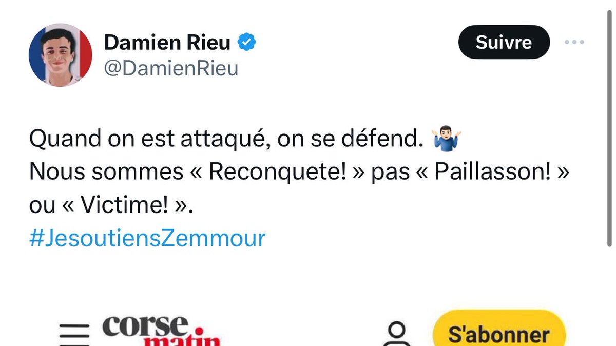 Si tu n’es pas capable d’adapter ta culture du Moyen-Âge aux valeurs de la France, Damien, tu peux dégager, on ne te retient pas.