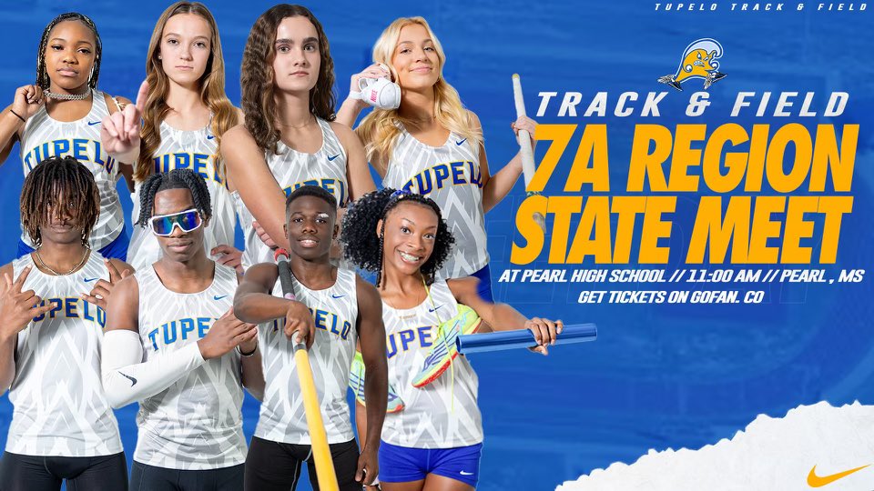 Meet Day! #FloodWarning
7A State Championship
⏰  11:00 AM
📍Pearl High School - Woody Barnett Track and Field Complex 
🌡️78
🌤️
ℹ️ ms.milesplit.com/meets/594007-m…
📈 live.piratetiming.com/meets/36495
🎟️ $12.00 for All Day Pass
#WeRunTheTUP #GoWave