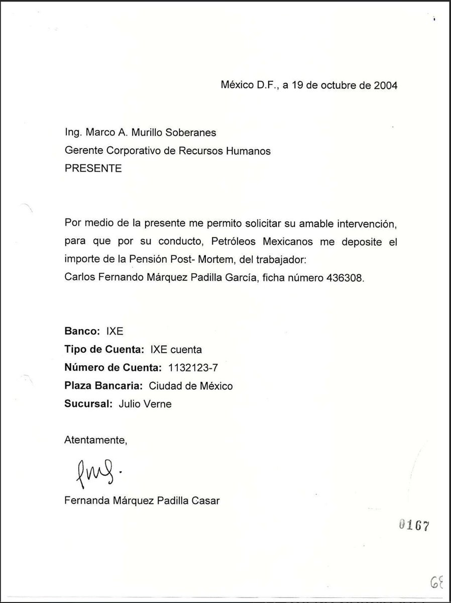 Esto es lo que no quieren que se sepa y por lo que están activando al @INAImexico para que censure: 12 días después del sulcldl0 del esposo, los hijos de @amparocasar solicitaron a @Pemex el pago de la pensión con dinero público, y ese mismo día (19 de oct) la petrolera accedió