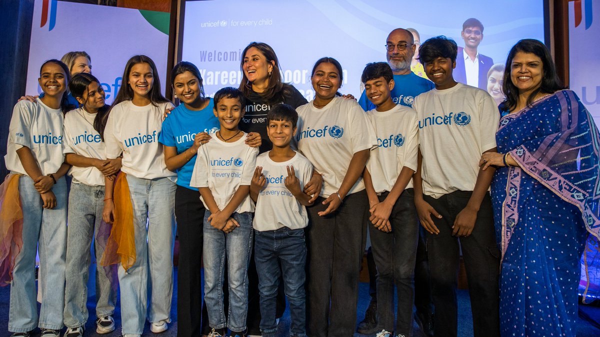 Heartiest welcome to Kareena Kapoor Khan as the new UNICEF India National Ambassador. You’ve been an ardent supporter of children’s rights across India. We look forward to continuing this journey with you and #ForEveryChild.