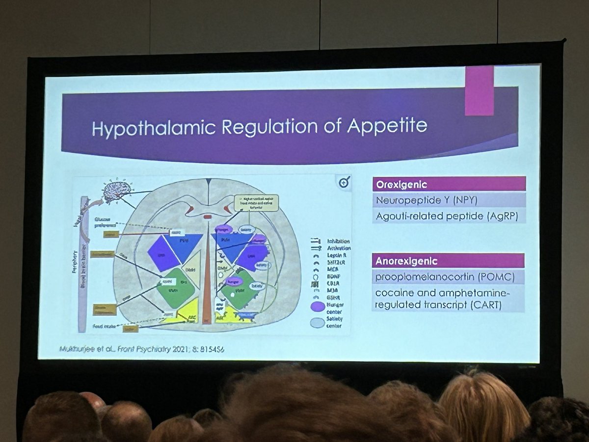 Brain mechanisms of anti psychotic weight gain- leptin resistance in the brain leading to hunger and lack of satiety. Doesn’t it make sense to treat it with a diet proven to improve satiety and decrease hunger? #APA2024