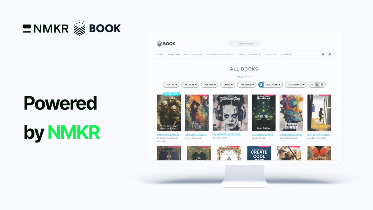 Imagine a future where books transcend the physical and digital realms, becoming fully decentralized encrypted assets. With the help of #NMKR technology, @book_io is a Web3 marketplace that redefines how we buy, read, and sell eBooks and Audiobooks. #Cardano