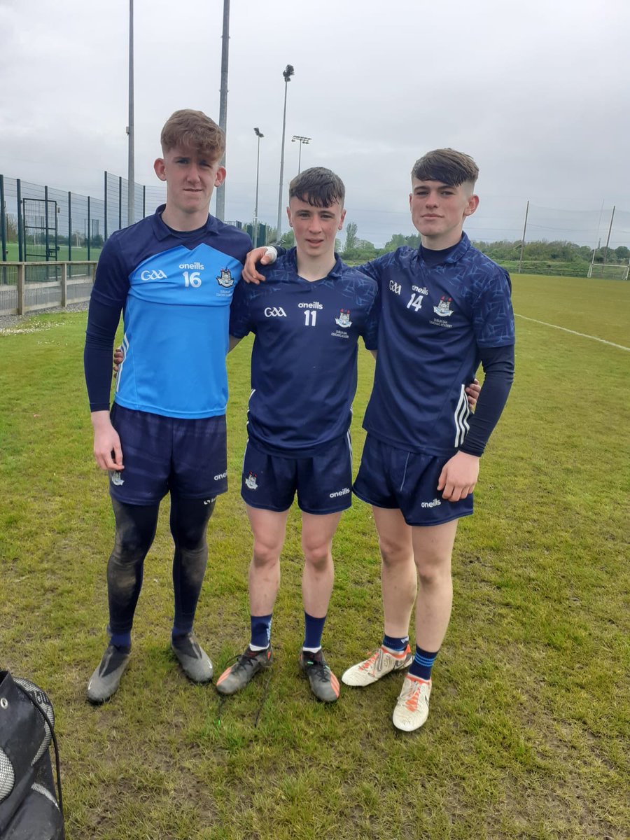 Congratulations to Max McCarville, Sean Bolger & Eric Boland from our Under 16 boys team who represented Dublin today They helped the Dubs to victory over Monaghan, final score 1-14 to 1-9, with Sean Bolger contributing 1-5 and Eric Boland 4 points to the final score 💙🩵❤💚