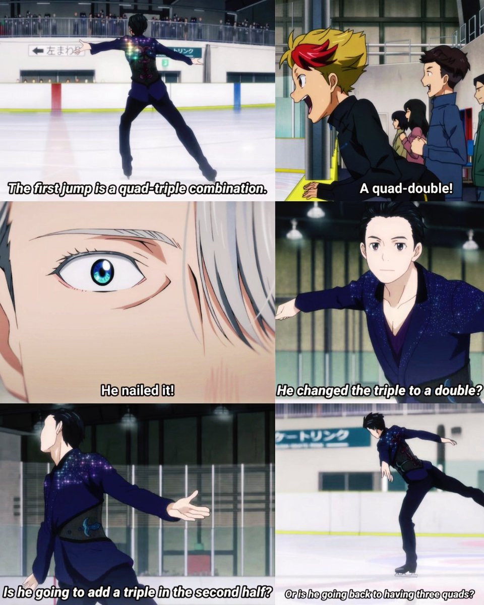 I love it when Yuri tries to surprise Victor with his skating.😭💕