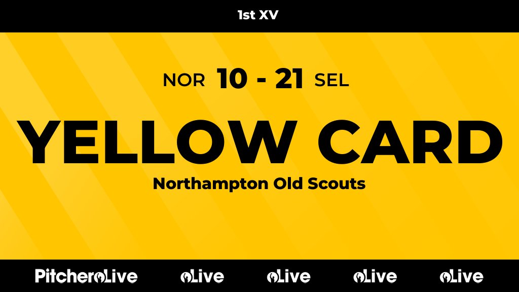 42': Yellow card for Northampton Old Scouts #NORSEL #Pitchero selbyrufc.club/teams/2267/mat…