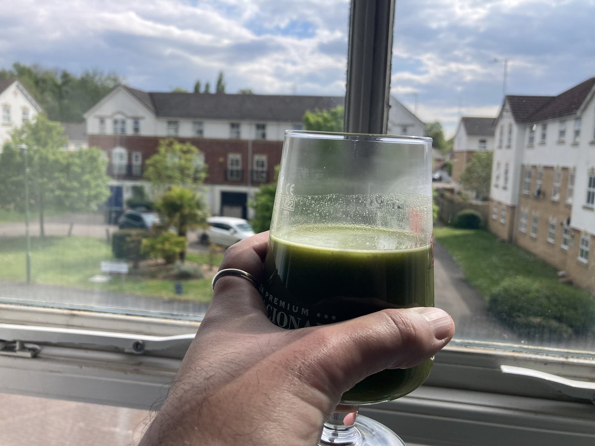 Matcha, wheatgrass and Yerba mate after gym is pure bliss.