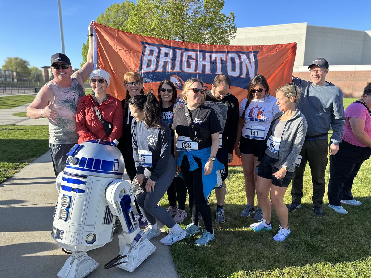 A big thanks to the ⁦@501stLegion⁩ for joining our #maythefourth Fun Run ⁦@GoBeetdiggers⁩. All proceeds from today’s race benefit Unified Sports.