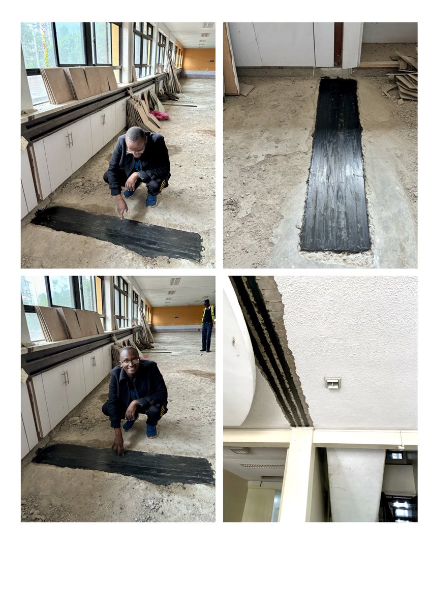 Carbon-fiber reinforced laminate strengthening of the first floor beams that required structural strengthening through retrofitting at our new lab space was completed this afternoon by Leeds Engineering. The final bit today involved fitting of additional laminates on the floor…