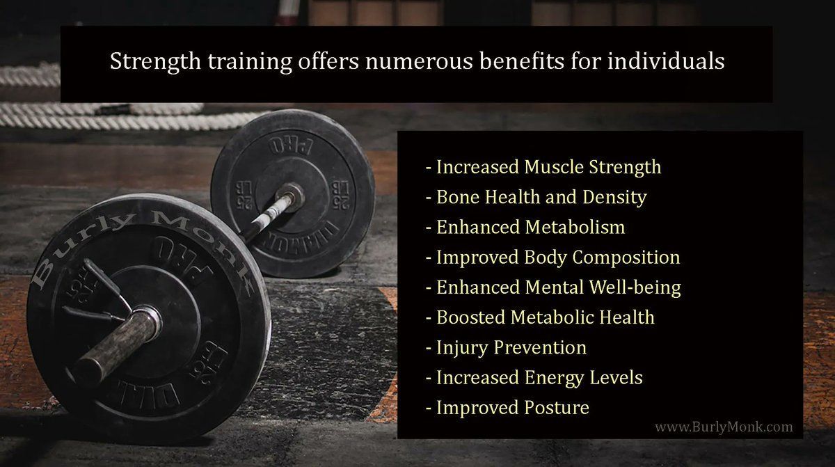 Remember, consistency and proper technique are key when incorporating strength training into your fitness routine. Start at an appropriate level of intensity and progress gradually to avoid injury.  #Bodybuilding #ExerciseIsMedicine #MentalHealth