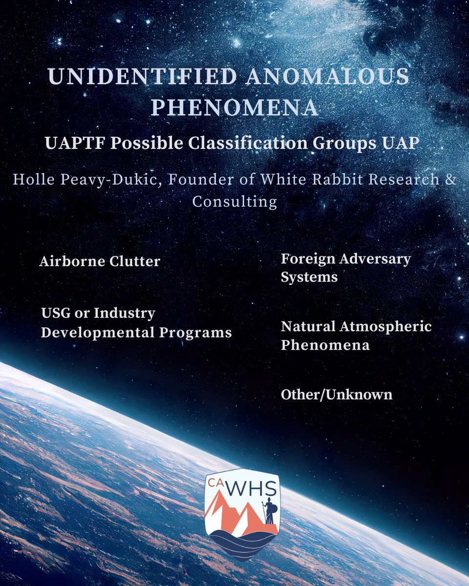In our recent #LunchAndLearn event, Holle Peavy-Dukic, Founder of White Rabbit Research & Consulting shared fascinating insights into the enigmatic world of Unidentified Anomalous Phenomena (UAP). 🛰️ 🛸

#UAP #UFO